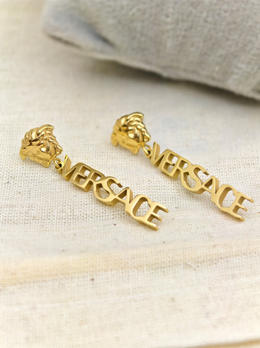 Luxury Versace Inspired 18K Gold Anti-Tarnish Earrings