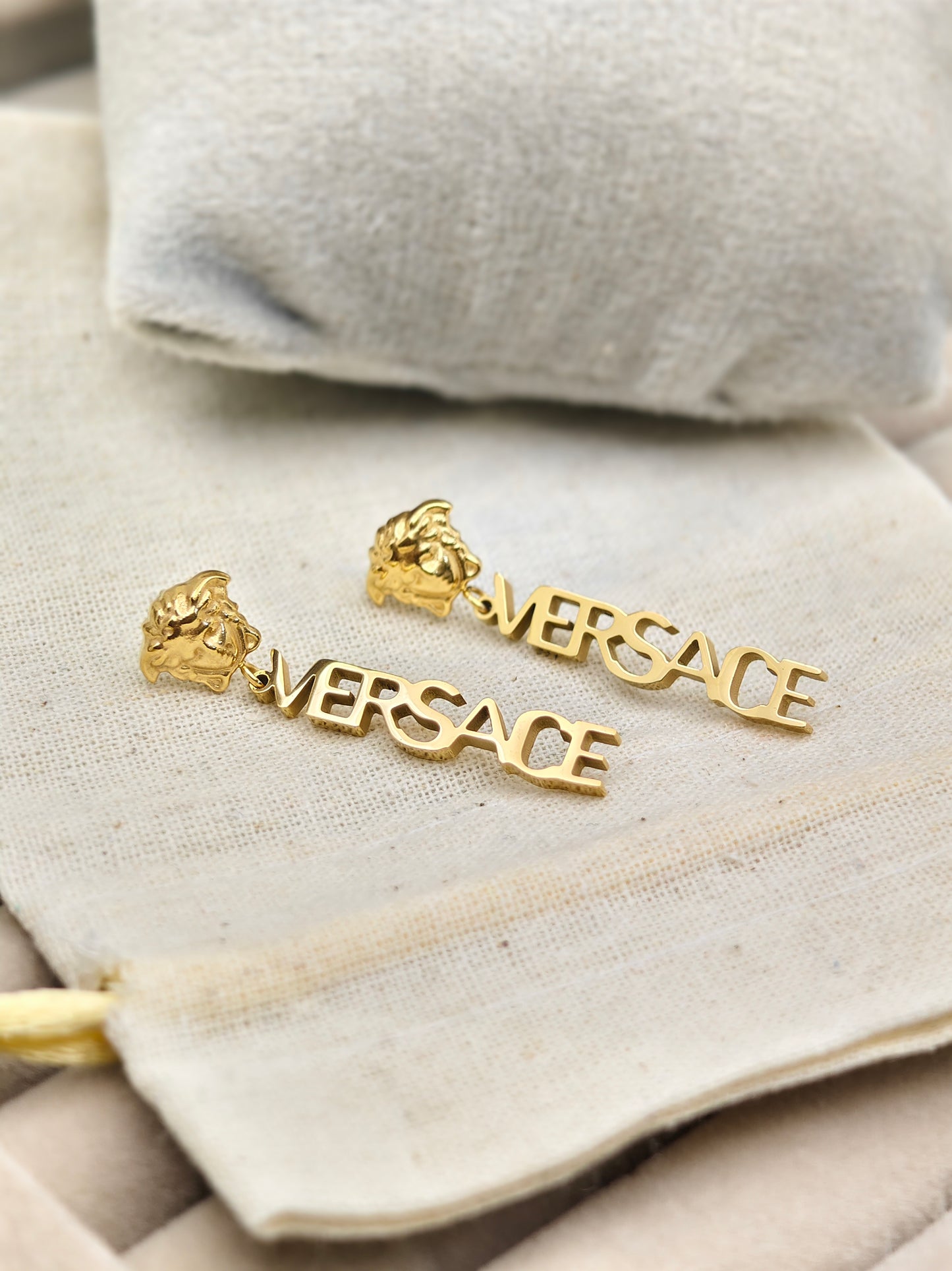 Luxury Versace Inspired 18K Gold Anti-Tarnish Earrings