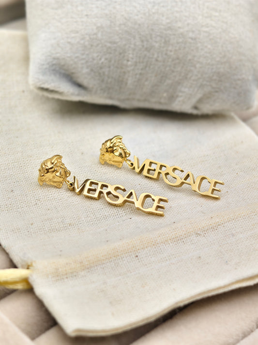 Luxury Versace Inspired 18K Gold Anti-Tarnish Earrings