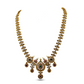 Chitrani Antique Gold-Plated Long Necklace & Earring Set