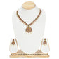 Raya Antique Gold-Plated Long Necklace & Earring Set