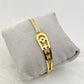 Luxurious 18K Gold Plated Anti-Tarnish Bangle with Cubic Zirconia Accents RGB237