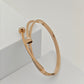 Elegant 18K Rose Gold Plated Anti-Tarnish Bangle with Sparkling Crystal Accents RGB261