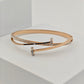 Elegant 18K Rose Gold Plated Anti-Tarnish Bangle with Sparkling Crystal Accents RGB261