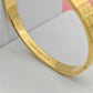 18K Gold Plated LV Monogram Bangle – Sleek and Iconic Fashion Statement