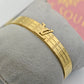 18K Gold Plated LV Monogram Bangle – Sleek and Iconic Fashion Statement