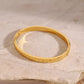 Minimalist 18K Gold Plated Star-Studded Bangle Bracelet – Elegant Crystal Accent Design RGB411