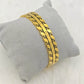 Luxury 18K Gold-Plated Dual Band Bracelet – Anti-Tarnish Stainless Steel Kada with Intricate Engraved Design RGB419
