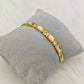 Luxury 22K Gold-Plated Baguette CZ Bracelet – Anti-Tarnish Stainless Steel Bangle with Geometric Crystal Accents RGB445