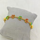 Luxury 22K Gold-Plated Gucci-Inspired Charm Bracelet – Anti-Tarnish Stainless Steel Cable Bangle with Enamel Letter Charms RGB447