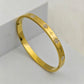 Elegant 18K Gold Plated Anti-Tarnish Bracelet with CZ Floral & Star Accents – Timeless Sparkle RGB464