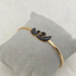 Elegant 18K Rose Gold Plated Anti-Tarnish Bracelet with Black Swan Design – Graceful Luxury RGb465