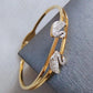 Elegant 18K Rose Gold Plated Anti-Tarnish Swan Bangle – Sparkling Crystal Daily Wear Bracelet for Women RGB477