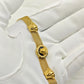 18K Gold Plated Anti-Tarnish Lion Medallion Bracelet – Bold Statement Chain Bangle RGB498