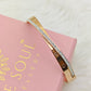18K Rose Gold Plated Anti-Tarnish Dual Bangle – Elegant Crystal Studded Statement Bracelet for Women RGB503