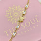 18K Gold Plated Anti-Tarnish Butterfly Chain Bracelet – Stylish Crystal Friendship Jewelry for Girls & Women RGB512