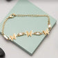 18K Gold Plated Anti-Tarnish Butterfly Chain Bracelet – Stylish Crystal Friendship Jewelry for Girls & Women RGB512
