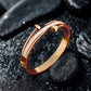 Elegant 22K Gold Plated Anti-Tarnish Classy Bracelet for Women – Designer Bangle with Sleek Nail-Inspired Crystal Design RGB517