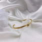 Minimalist 22K Gold Plated Anti-Tarnish Knot Open Bracelet for Women – Elegant Adjustable Cuff Bangle RGB518