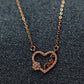 Forever Heart Anti Tarnish Pendant Necklace Rose Gold RGCP108