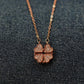 18K Rose Gold Plated Necklace with Clover Pendant RGCP112