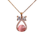 18K Rose Gold Plated Anti Tarnish Chain Pendant Necklace RGCP129