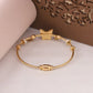 Elegant 22K Gold Plated Butterfly Evil Eye Bracelet for Women – Anti-Tarnish Charm Bracelet with Crystal Accents