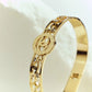 18K Gold Plated Anti-Tarnish Chanel-Inspired Kada – Elegant Statement Bangle for Women RGB501
