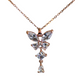 Crystal Karizma Anti Tarnish 18K Rose Gold Plated Chain Pendant Necklace RGCP136