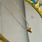 18K Gold Plated Anti-Tarnish Heart Pendant Chain – Elegant Everyday Necklace for Women