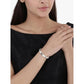 Unisex Silver Kada Bracelet with Cartier Engraving – Stylish Zircon Gemstone Bangle for Men & Women RGB471