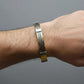 Men’s Dual-Tone Cable Cuff Bracelet – Gold & Silver Minimalist Designer Bangle for Everyday Wear - Soul Jewellery