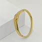 Vintage-Inspired 18K Gold Plated Geometric Bangle – Retro Minimalist Anti-Tarnish Bracelet RGB413