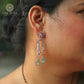 Orchid AD Studded Dangle Earring - The Soul Jewellery