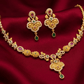 Traditional Temple Necklace Set with Earrings – Gold Plated Bridal Kundan Jewelry Set - The Soul Jewellery