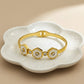 AURÉLIA AMORE LUXE 8™ Celestial Bloom MOP & CZ Prosperity Demi-Fine Bangle Bracelet for Women - The Soul Jewellery