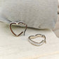 Aurelia SilverHeart Luxe Demi - Fine Anti - Tarnish Crystal Hoop Earrings - Daily wear Hoops - The Soul Jewellery