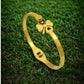 AURÉLIA AMORE LUXE 8™ Regal Clover Enamel Demi Fine Anti-Tarnish Kada Bracelet for Women - The Soul Jewellery