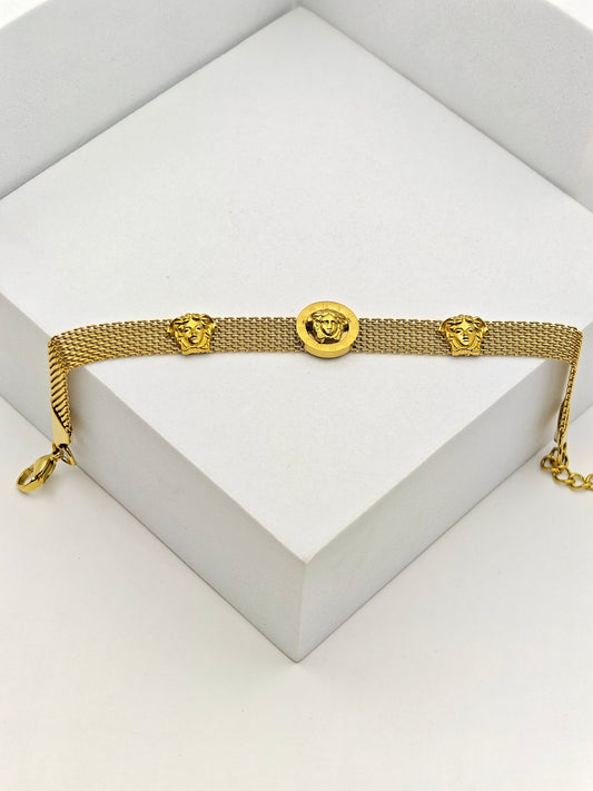 IMPERIA MEDUSA LUXE Demi-Fine Gold plated Chain Bracelet for Men & Women - The Soul Jewellery
