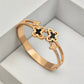 AURÉLIA AMORE LUXE Demi - Fine CZ Enamel Anti - Tarnish Kada Bracelet for Women - The Soul Jewellery