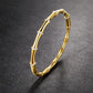 18K Gold Tone Crystal Bamboo Link Stainless Steel Bracelet for Women | Anti-Tarnish Luxury Everyday Bracelet - Soul Jewellery