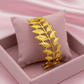 Aurelia 6 Golden Leaf AuraCuff Demi-Fine Anti-Tarnish Exotic Beauty Bracelet for Women - The Soul Jewellery