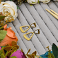 18 K Gold Plated Anti Tarnish MOP Studded Drop & Dangle Earring ATER128 - The Soul Jewellery
