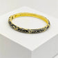 AURÉLIA AMORE LUXE 8™ Noir Aura Enamel Prosperity Demi fine Everyday Wear Kada Bangle for Women - The Soul Jewellery