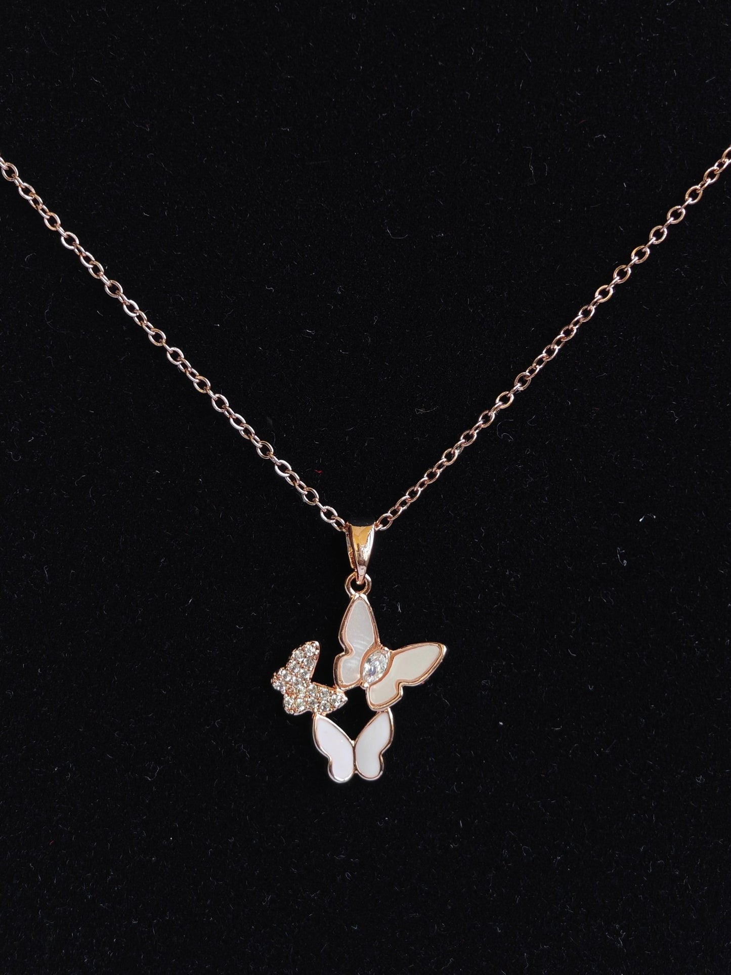 18K Rose Gold Plated Kaleidoscope Anti Tarnish Pendant Necklace RGCP124 - The Soul Jewellery