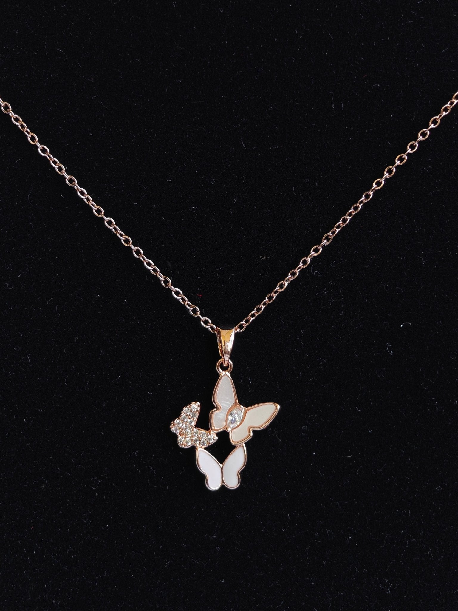 18K Rose Gold Plated Kaleidoscope Anti Tarnish Pendant Necklace RGCP124 - The Soul Jewellery