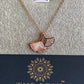 18K Rose Gold Plated Anti Tarnish CZ Studded Pendant Necklace RGCP123 - The Soul Jewellery