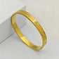 Luxury 18K Gold - Plated Screw Motif Bracelet – Anti - Tarnish Stainless Steel Bangle with CZ  Accents- The Soul Jewellery