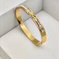 AURÉLIA AMORE LUXE 6™ Celeste Link CZ Radiance Demi fine Kada Bracelet for Women - The Soul Jewellery