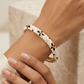 Ivory Blossom Aura 6™ White Enamel Floral Gold Bracelet for Women | Luxury Anti - Tarnish Designer Bangle | Elegant Demi - Fine Gold Kada - The Soul Jewellery